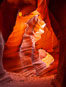 Lower Antelope Canyon, a deep, narrow and spectacular slot canyon lying on Navajo Tribal lands near Page, Arizona. Navajo Tribal Lands, USA. Image #26628