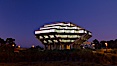 UCSD Library glows at sunset (Geisel Library, UCSD Central Library). University of California, San Diego, San Diego, California, USA. Image #26911