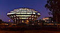 UCSD Library glows at sunset (Geisel Library, UCSD Central Library). University of California, San Diego, San Diego, California, USA. Image #26912
