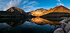 Convict Lake sunrise reflection, Sierra Nevada mountains. Image #26972