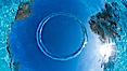 Underwater bubble ring, a stable toroidal pocket of air. Image #27061