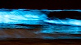Lingulodinium polyedrum red tide dinoflagellate plankton, glows blue when it is agitated in wave and is visible at night. La Jolla, California, USA. Image #27070