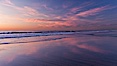 Beautiful sunset on Torrey Pines State Beach. Torrey Pines State Reserve, San Diego, California, USA. Image #27252