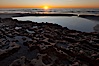 Beautiful sunset on Torrey Pines State Beach. Torrey Pines State Reserve, San Diego, California, USA. Image #27256