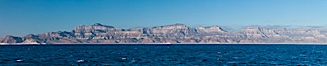 Sea of Cortez coastal scenic panorama, near La Paz, Baja California, Mexico. Sea of Cortez, Baja California, Mexico. Image #27366