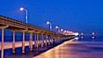 Ocean Beach Pier, also known as the OB Pier or Ocean Beach Municipal Pier, is the longest concrete pier on the West Coast measuring 1971 feet (601 m) long. San Diego, California, USA. Image #27384