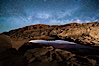 Mesa Arch and Milky Way at night. Mesa Arch, Canyonlands National Park, Utah, USA. Image #27826