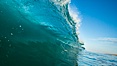 Breaking wave, morning, barrel shaped surf, California. California, USA. Image #27994