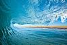 Breaking wave, morning, barrel shaped surf, California. California, USA. Image #28004