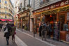 Latin Quarter.  The Latin Quarter of Paris is an area in the 5th and parts of the 6th arrondissement of Paris. It is situated on the left bank of the Seine, around the Sorbonne known for student life, lively atmosphere and bistros. Quartier Latin, France. Image #28184