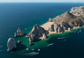 Aerial photograph of Land's End and the Arch, Cabo San Lucas, Mexico. Baja California. Image #28897