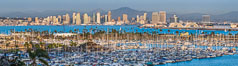 San Diego City Skyline viewed from Point Loma. California, USA. Image #29114