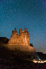 Stars over the Three Gossips, Arches National Park. Courthouse Towers, Utah, USA. Image #29270