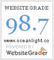WebsiteGrader scores the blog with a 98.7