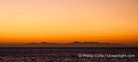 Beautiful Sea of Cortez sunset view, near La Paz, Baja California, Mexico