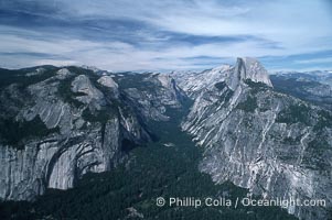 View from Glacier Point toward Half Dome, Yosemite National Park, California