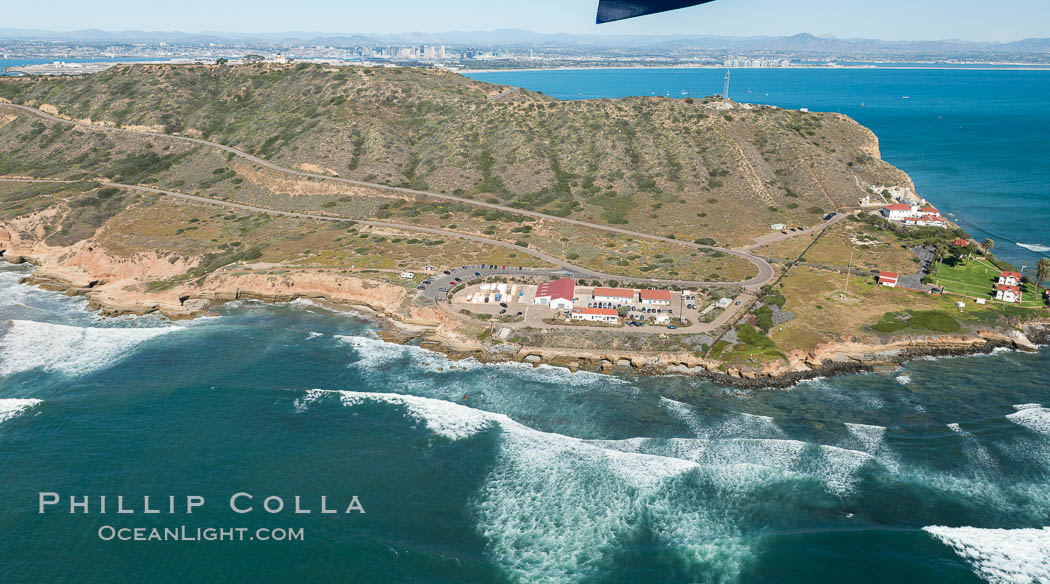 Aerial Photo of Cabrillo State Marine Reserve, Point Loma, San Diego. California, USA, natural history stock photograph, photo id 30701
