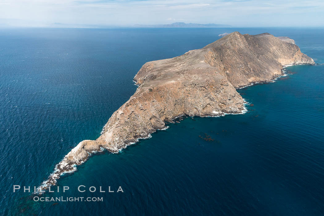 Anacapa Island, west end, aerial photo