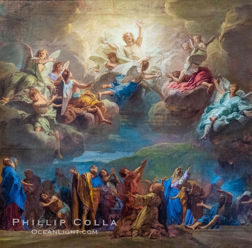 Ascension of Christ, Jouvenet, Chateau de Versailles. Paris, France, natural history stock photograph, photo id 35673