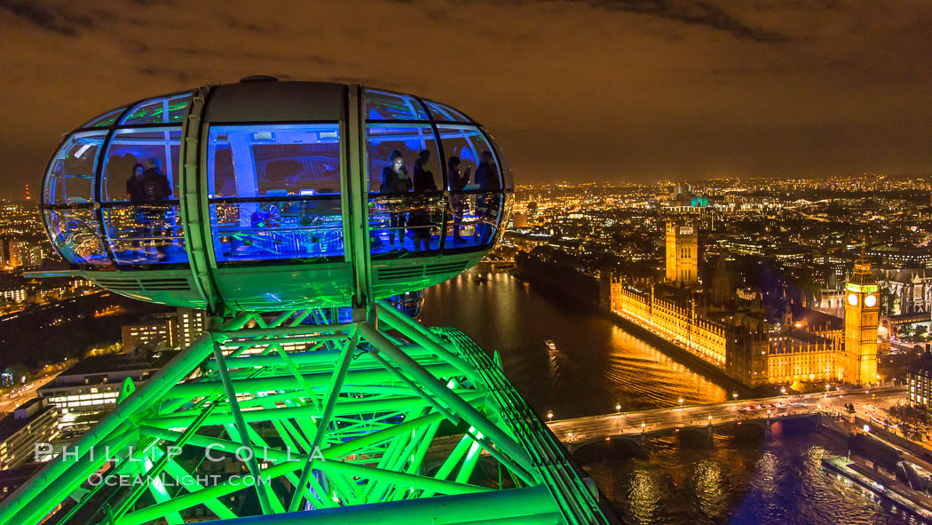 Atop the London Eye. United Kingdom, natural history stock photograph, photo id 28298