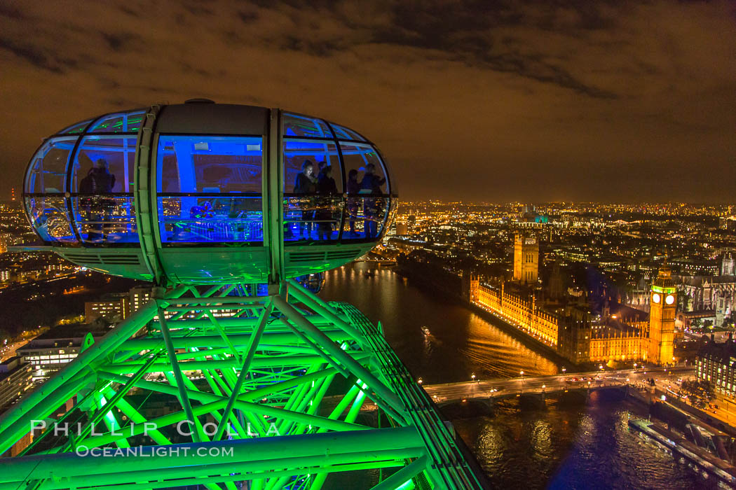 Atop the London Eye. United Kingdom, natural history stock photograph, photo id 28297