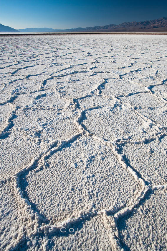 Devils Golf Course, California.  Evaporated salt has formed into gnarled, complex crystalline shapes in on the salt pan of Death Valley National Park, one of the largest salt pans in the world.  The shapes are constantly evolving as occasional floods submerge the salt concretions before receding and depositing more salt. USA, natural history stock photograph, photo id 15627