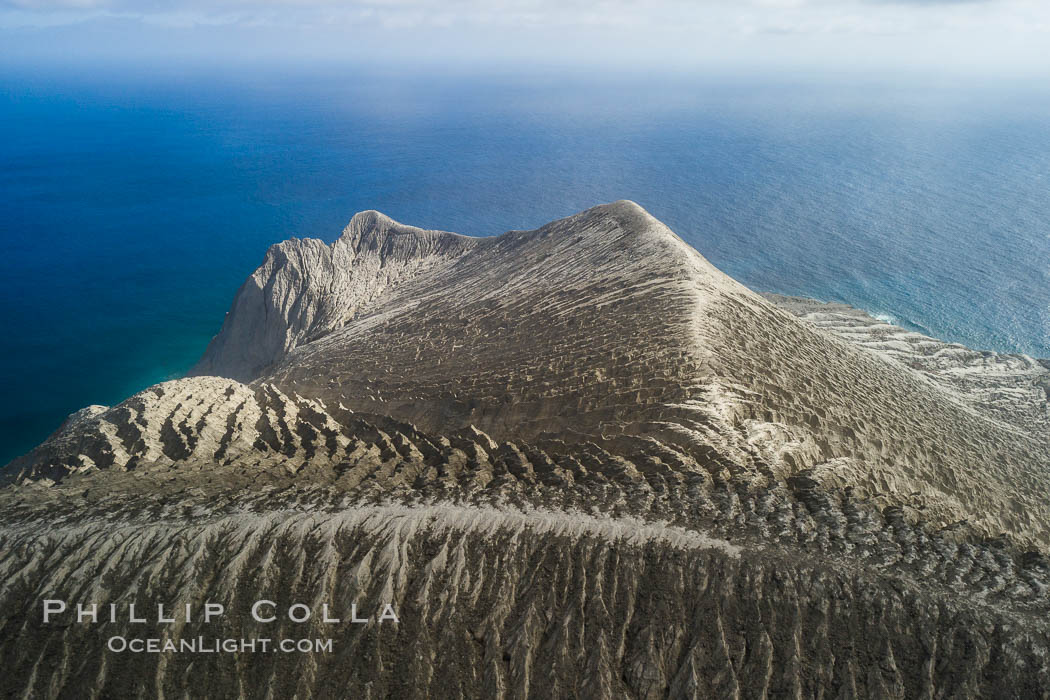 Barcena volcano crater, highest point on San Benedicto Island, Revillagigedos, Mexico. San Benedicto Island (Islas Revillagigedos), Baja California, natural history stock photograph, photo id 32920