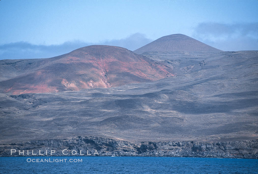 Volcanic terrain. Guadalupe Island (Isla Guadalupe), Baja California, Mexico, natural history stock photograph, photo id 03686