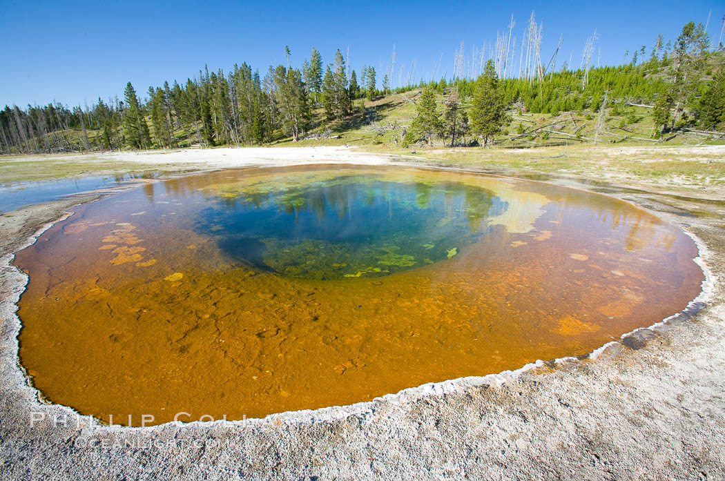 Beauty Pool. Upper Geyser Basin, Yellowstone National Park, Wyoming, USA, natural history stock photograph, photo id 13821