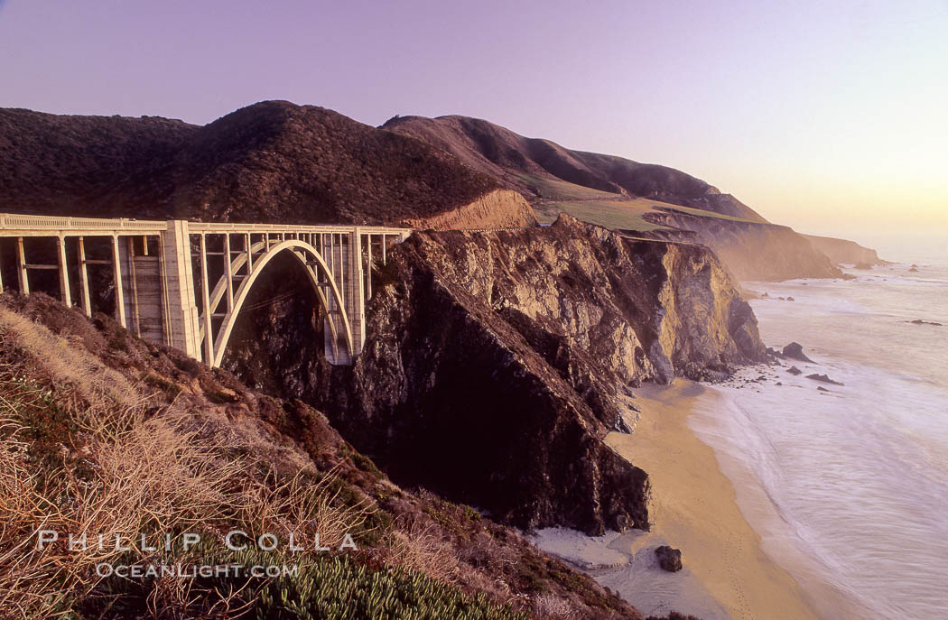 Highway 1 and Bixby bridge, Big Sur, California