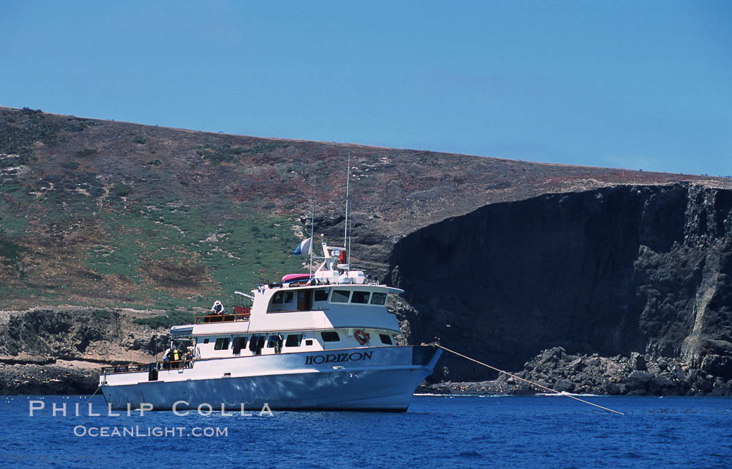 Boat Horizon at Santa Barbara Island. California, USA, natural history stock photograph, photo id 03745