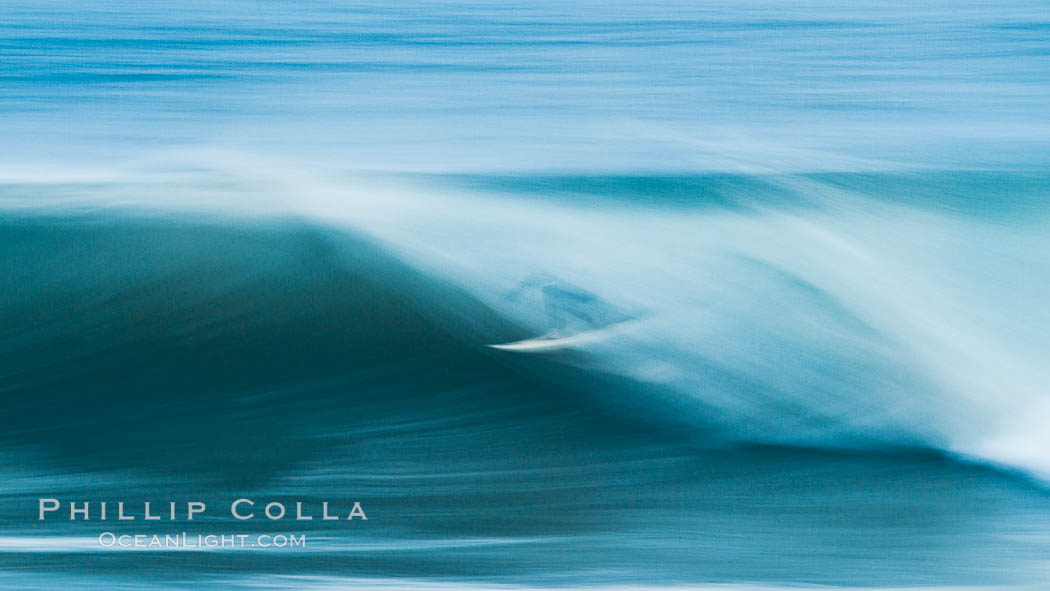 Breaking wave fast motion and blur. The Wedge, Newport Beach, California