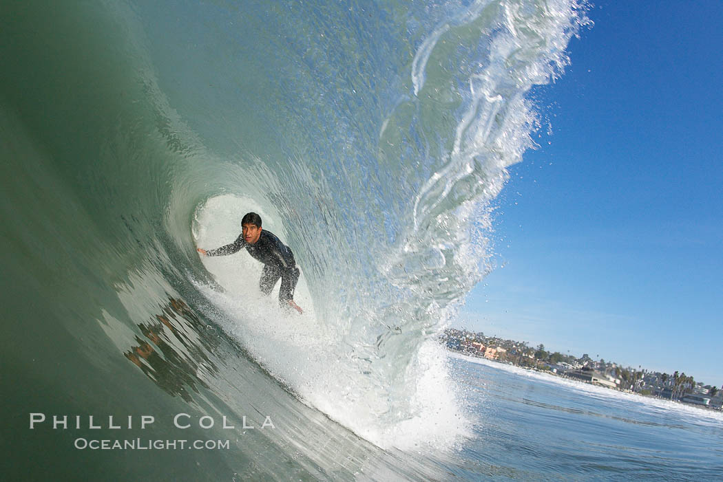 Mike Thomas, Cardiff, morning surf. Cardiff by the Sea, California, USA, natural history stock photograph, photo id 17877