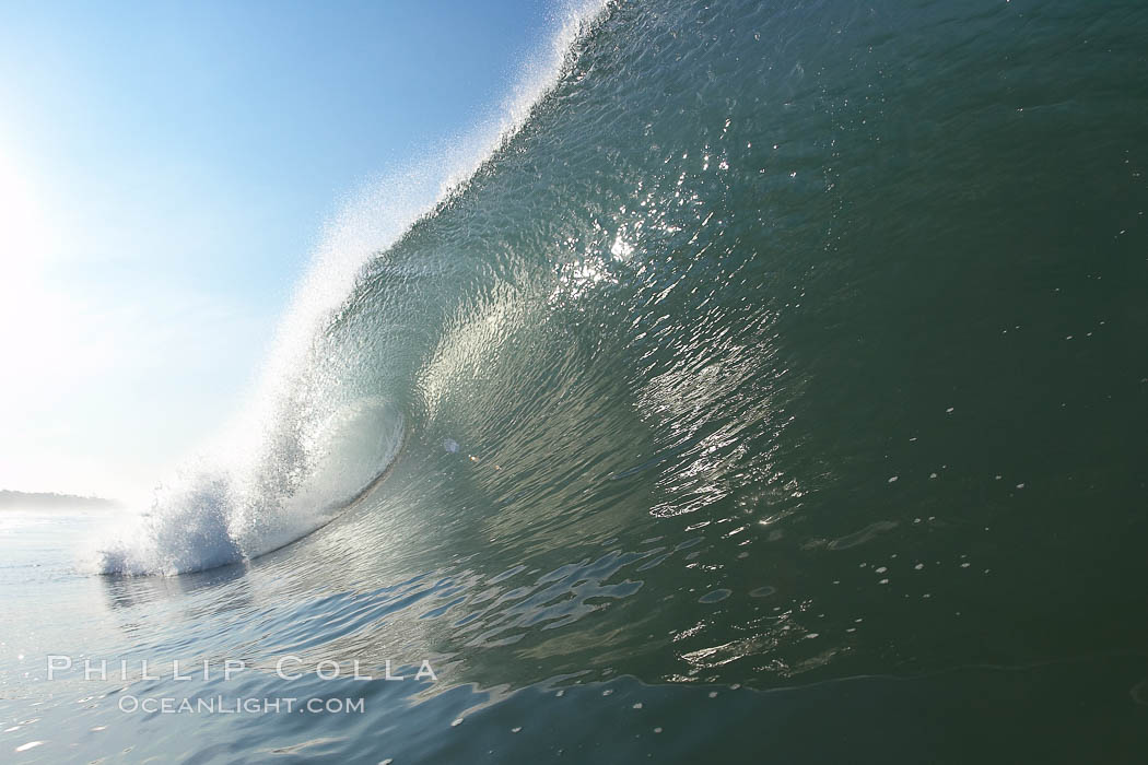 Ponto, South Carlsbad, morning surf. California, USA, natural history stock photograph, photo id 17856