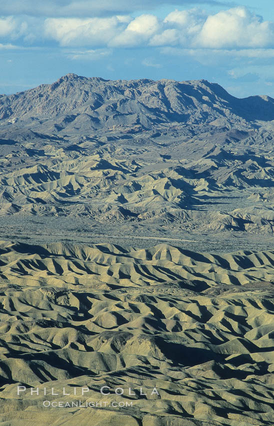 Carrizo Badlands viewed from Fonts Point, Anza-Borrego Desert State Park, Anza Borrego, California