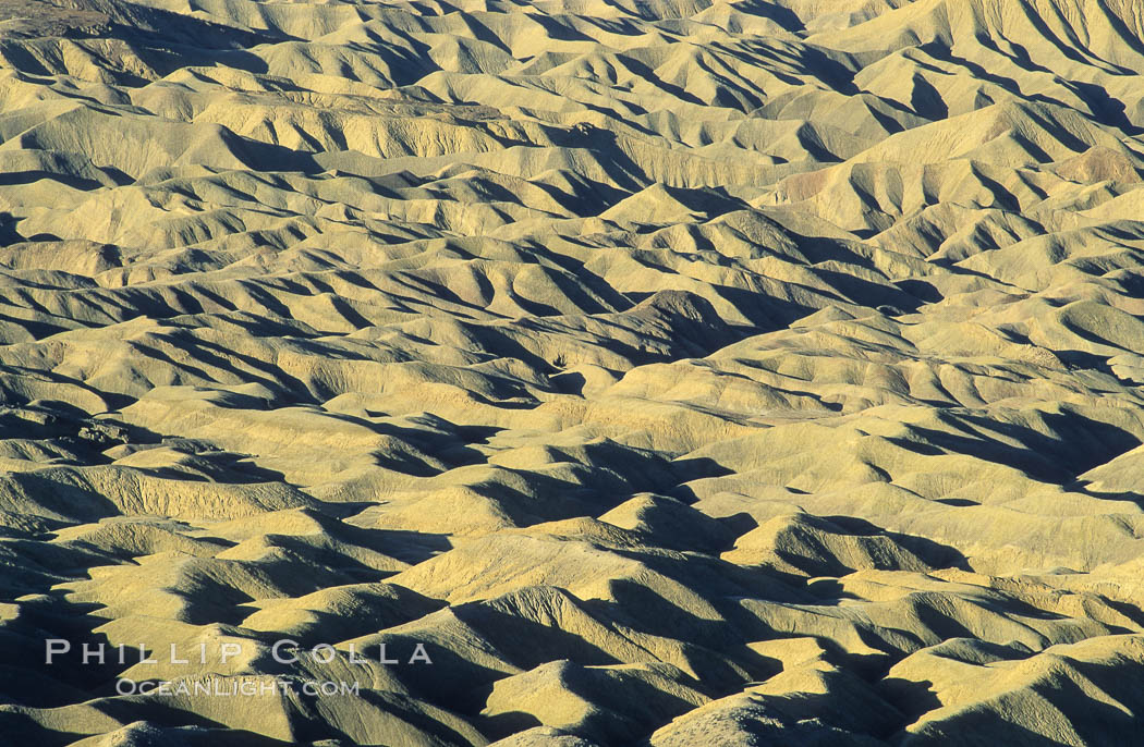 Carrizo Badlands viewed from Fonts Point. Anza-Borrego Desert State Park, Borrego Springs, California, USA, natural history stock photograph, photo id 05531