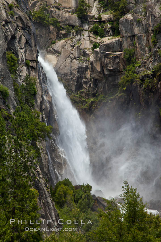 Cascade Falls, Yosemite National Park. California, USA, natural history stock photograph, photo id 26906
