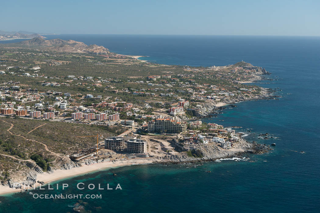 Residential and resort development along the coast near Cabo San Lucas, Mexico. Baja California, natural history stock photograph, photo id 28902