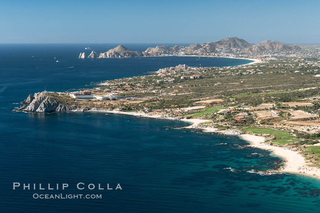 Residential and resort development along the coast near Cabo San Lucas, Mexico