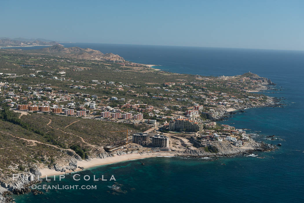 Residential and resort development along the coast near Cabo San Lucas, Mexico. Baja California, natural history stock photograph, photo id 28901