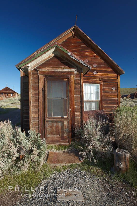 Cody House, front door. Bodie State Historical Park, California, USA, natural history stock photograph, photo id 23166