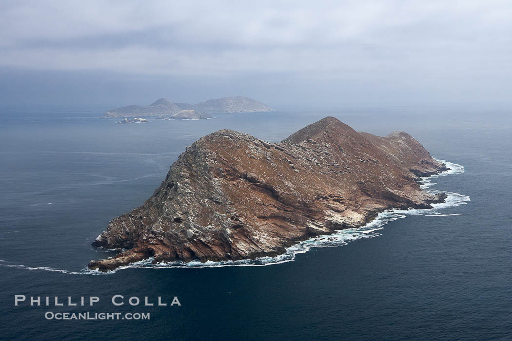 North Coronado Island, aerial photo, viewed from the north., natural history stock photograph, photo id 21320