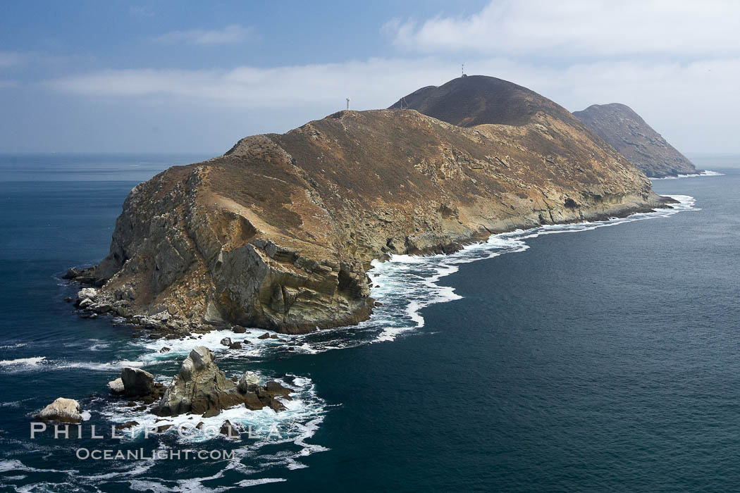 South Coronado Island, north end viewed from the north. Coronado Islands (Islas Coronado), Baja California, Mexico, natural history stock photograph, photo id 21324