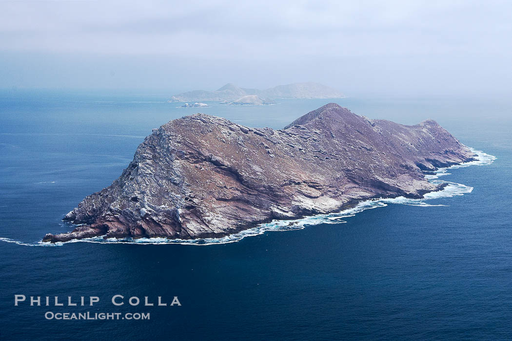 North Coronado Island, aerial photo, viewed from the north., natural history stock photograph, photo id 21328