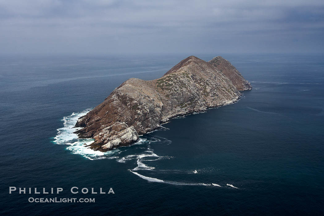 North Coronado Island, aerial photo, viewed from the south., natural history stock photograph, photo id 21319