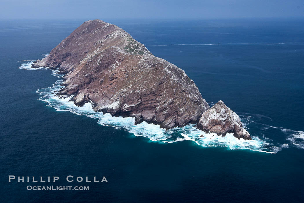 North Coronado Island, aerial photo, viewed from the south., natural history stock photograph, photo id 21327
