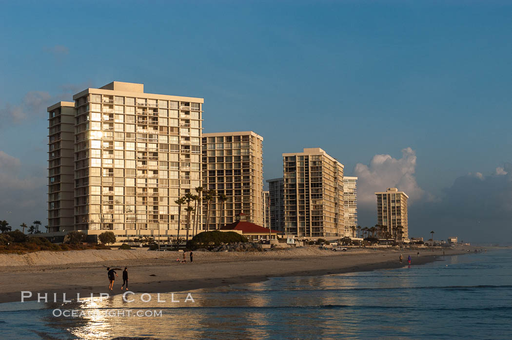 Coronado Shores, south of the Hotel del Coronado. California, USA, natural history stock photograph, photo id 07952