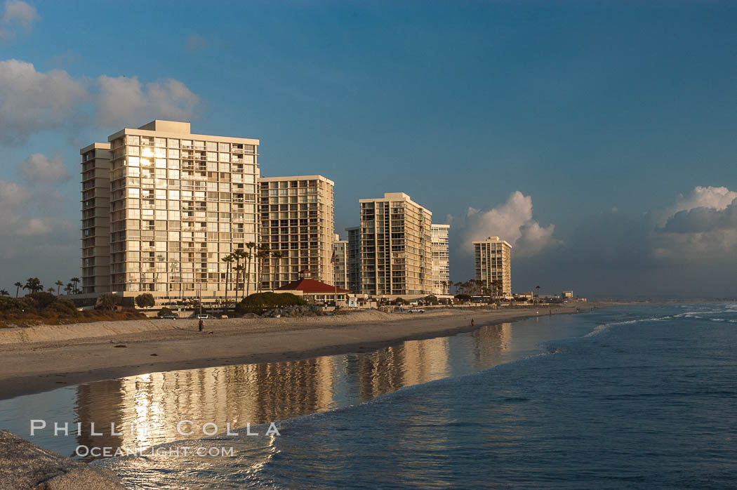 Coronado Shores, south of the Hotel del Coronado. California, USA, natural history stock photograph, photo id 07951