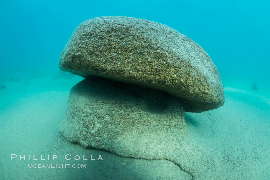 Curious underwater terrain, Lake Tahoe, California. USA, natural history stock photograph, photo id 32323