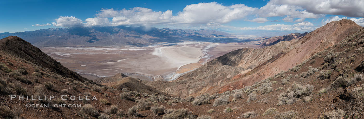 Dante's View, Death Valley National Park. Dante's View is a viewpoint terrace at 1,669 m (5,476 ft) height on the north side of Coffin Peak along the crest of the Black Mountains overlooking Death Valley. California, USA, natural history stock photograph, photo id 30471